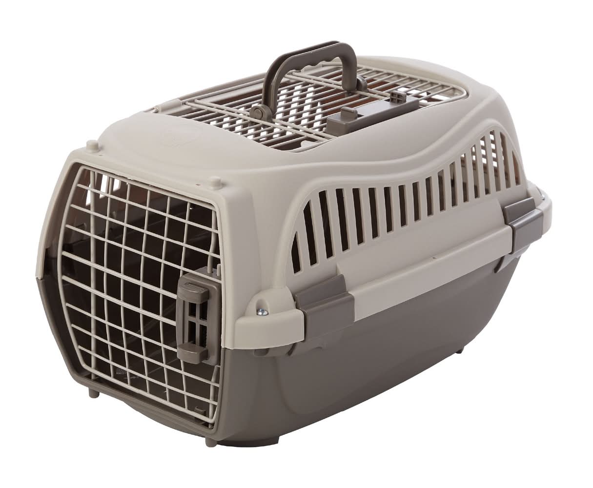 Whisker City® 2-Door Pet Carrier (Color: Grey, Size: 20\"L X 12\"W X 11.6\"H)
