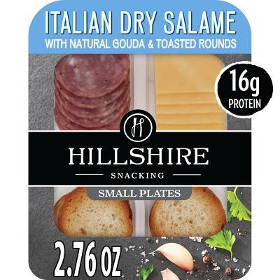 Hillshire Italian Dry Salame With Natural Gouda Cheese & Toasted Rounds Snacking (2.76 oz)