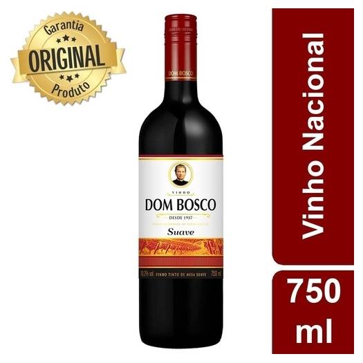 Dom Bosco vinho tinto nacional suave (750 mL)