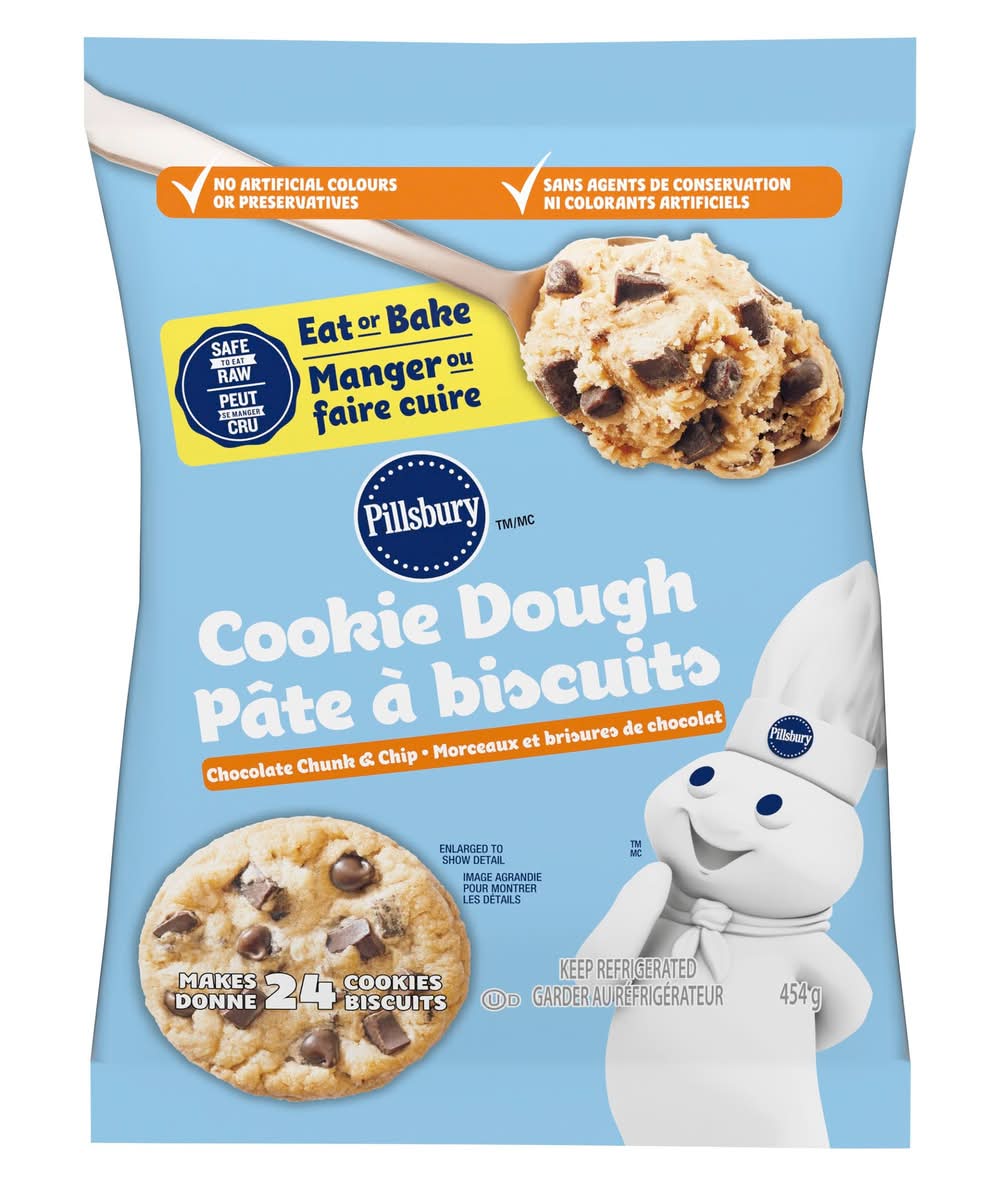 Pillsbury pâte à biscuits - cookie dough (morceaux de chocolat & brisures de chocolat)