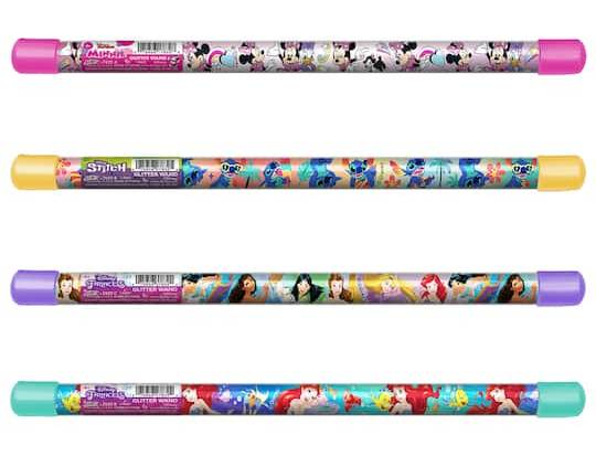 JA-RU Disney Glitter Wand, Multicolor (4 ct)