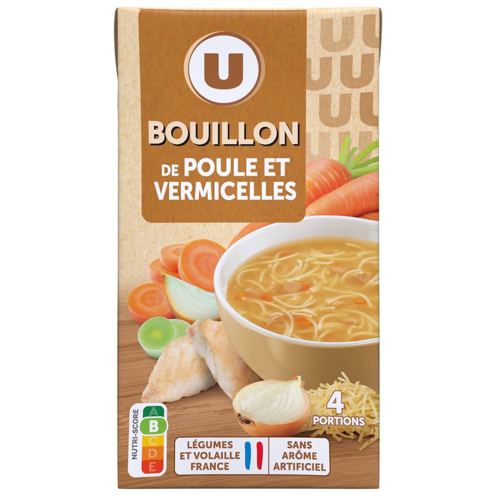 U - Bouillon poule et vermicelles (1 L)