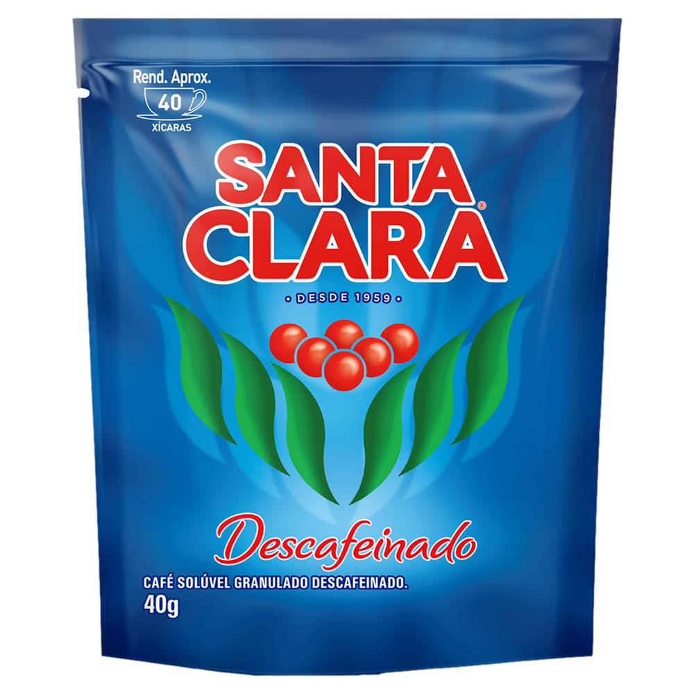 Santa clara café solúvel granulado descafeinado (40 g)