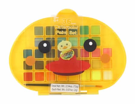Novelty Watercolor Paint Set 36-Count Duck