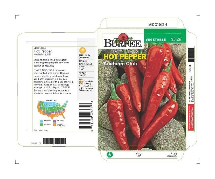 Burpee® Anaheim Hot Chili Pepper Seeds