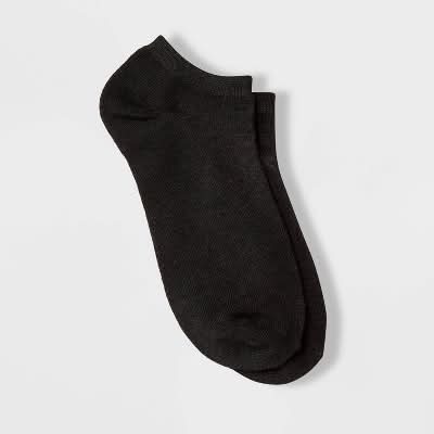 Midweight Fabric Low Cut Socks, Women, 6-10, Black