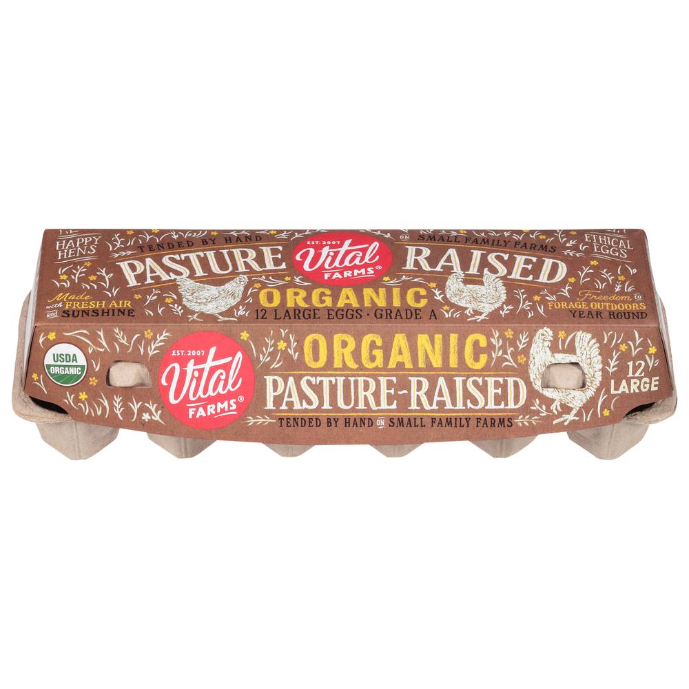 Vital Farms Organic Pasture-Raised Eggs (12 ct) (large)