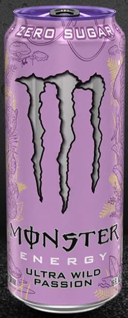 Monster Energy Zero Sugar Energy Drink, Ultra Wild Passion (473 ml)