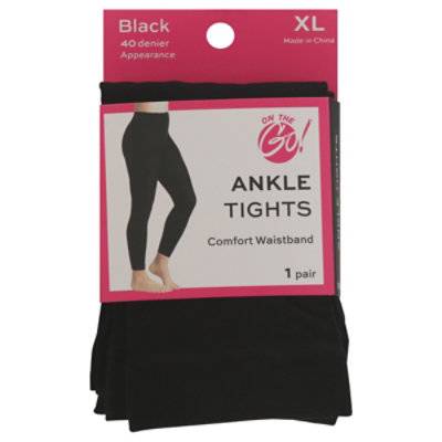 Otg Ankle Tights Blk Xl - 1 Pr