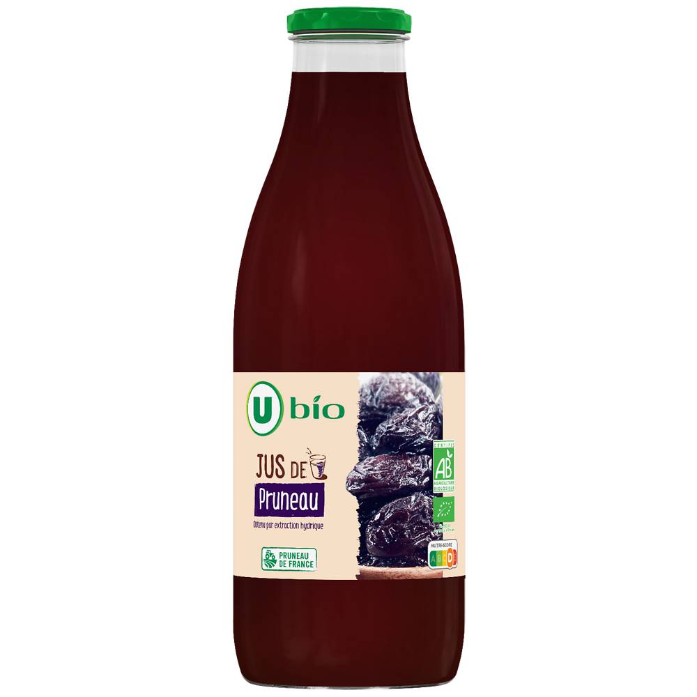 Les Produits U - Bio jus de pruneau (750 ml)