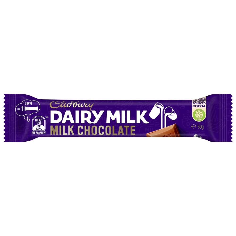 Cadbury Diary Milk Chocolate Bar (50g)