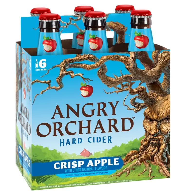 Angry Orchard Hard Cider Crisp Apple - 6 Pack