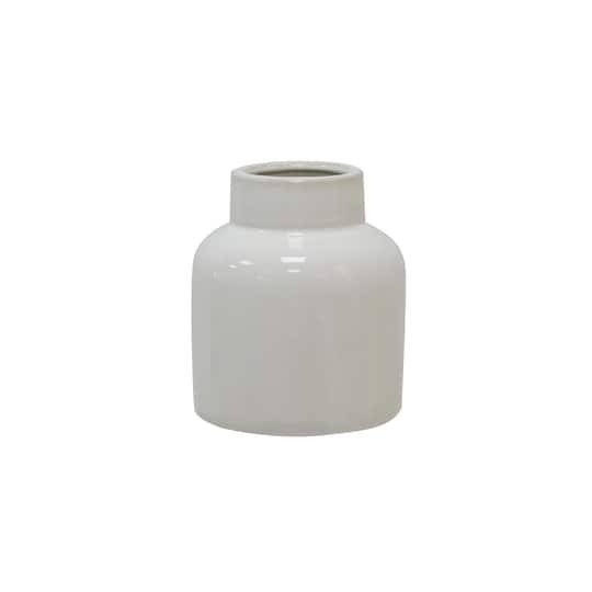 Small White Ceramic Vase By Ashland