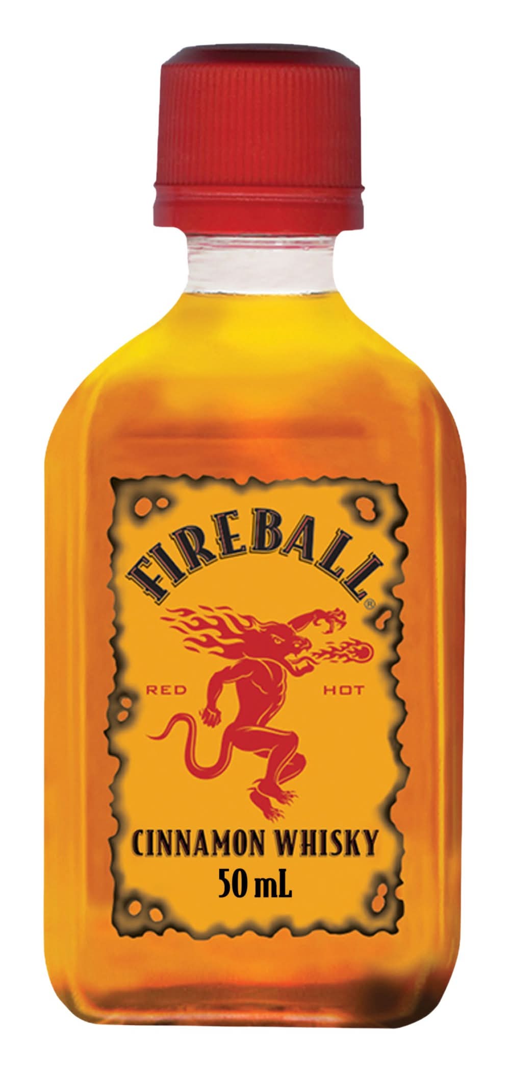 Fireball Flavored Red Hot Whisky, Cinnamon (50 ml)