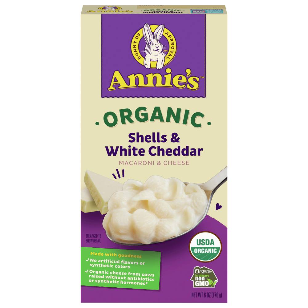 Annie's Organic Macaroni & Cheese Shells & White Cheddar