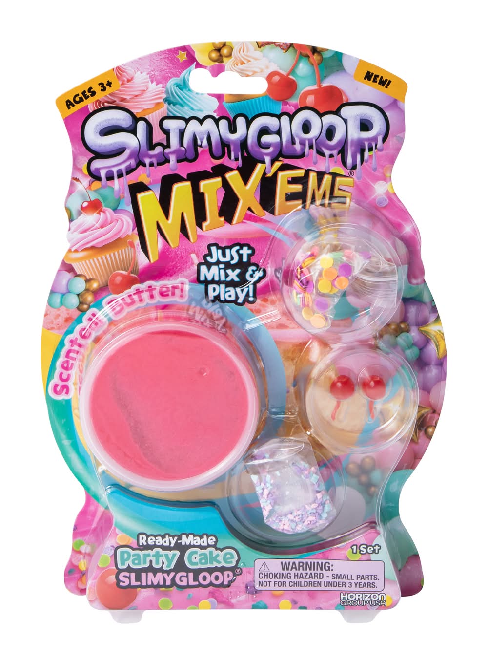 Slimygloop® Mix'Ems™ Ready-Made Scented Slime Kit Cake