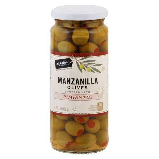 Signature Select Manzanilla Olives Stuffed With Pimientos (7 oz)