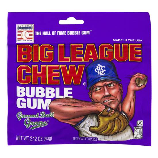 Big League Chew Ground Ball Grape Bubble Gum