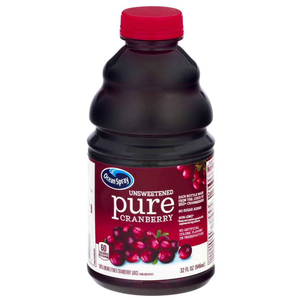 Ocean Spray Unsweetened Pure Cranberry Juice (32 fl oz)