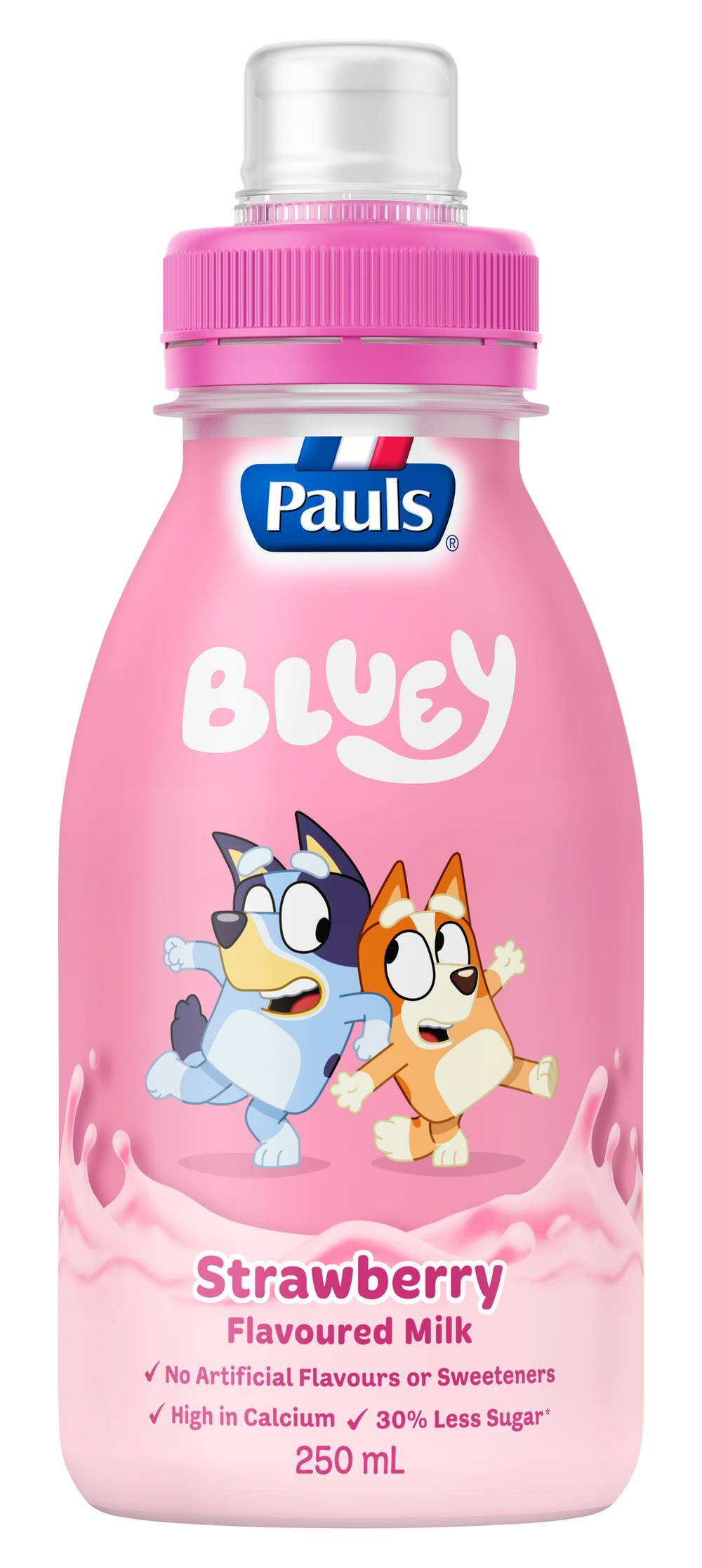 Pauls Bluey Milk, Strawberry (250mL)