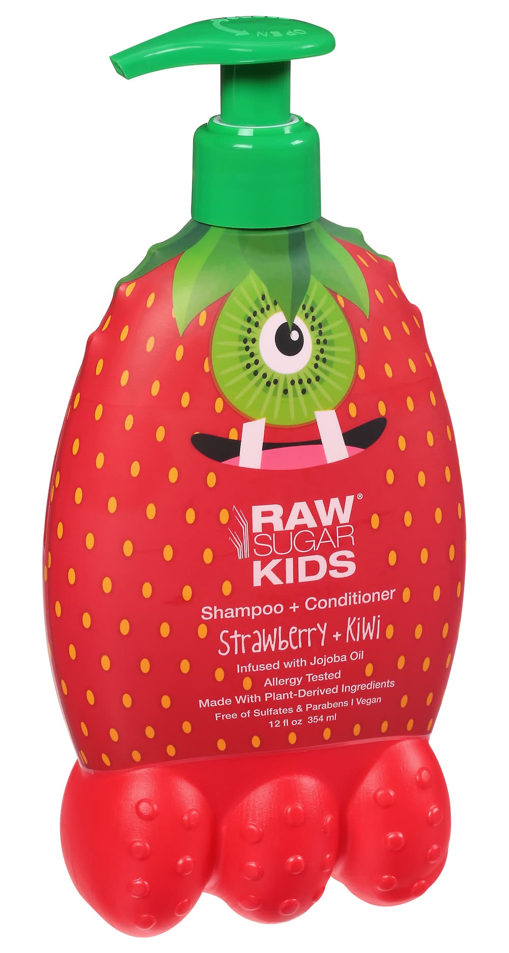 Raw Sugar Kids Strawberry + Kiwi Shampoo + Conditioner (12 fl oz)