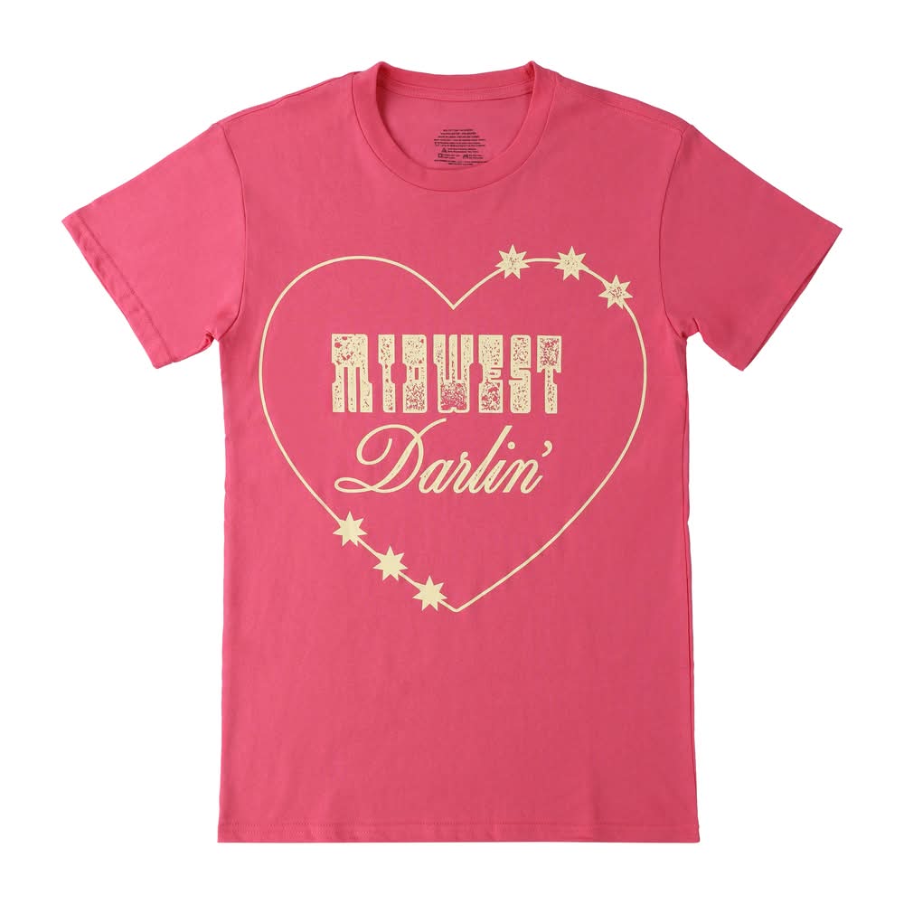 Midwest Darlin' Graphic Tee Large Dark Pink