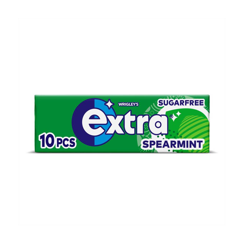 Extra Spearmint Chewing Gum Sugar Free 10 pieces