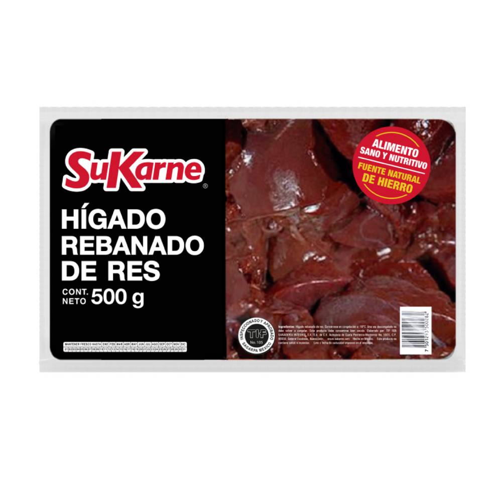 SuKarne · Hígado de res rebanado (500 g)