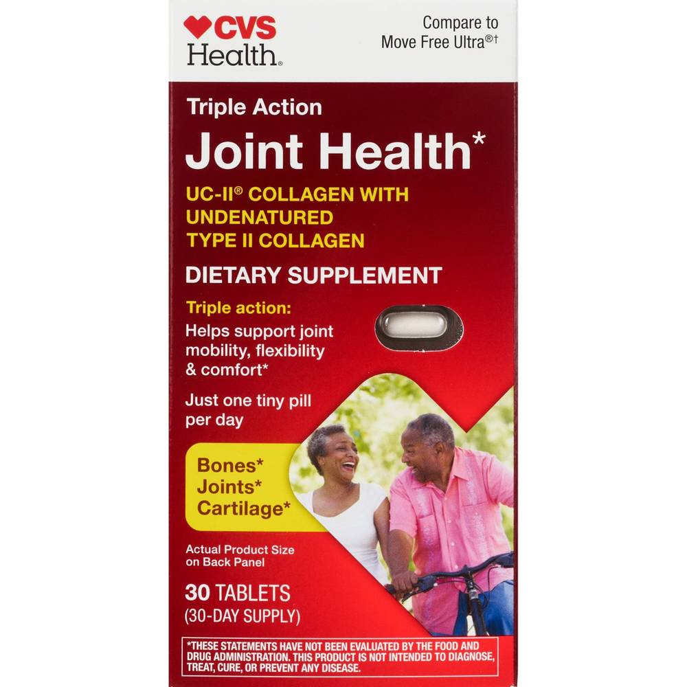 CVS Health Triple Action Joint Health Tablets, 30 CT