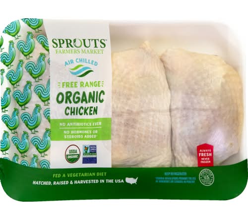 Sprouts Farmers Market Organic Bone-In Chicken Thigh (Avg. 1.3lb)