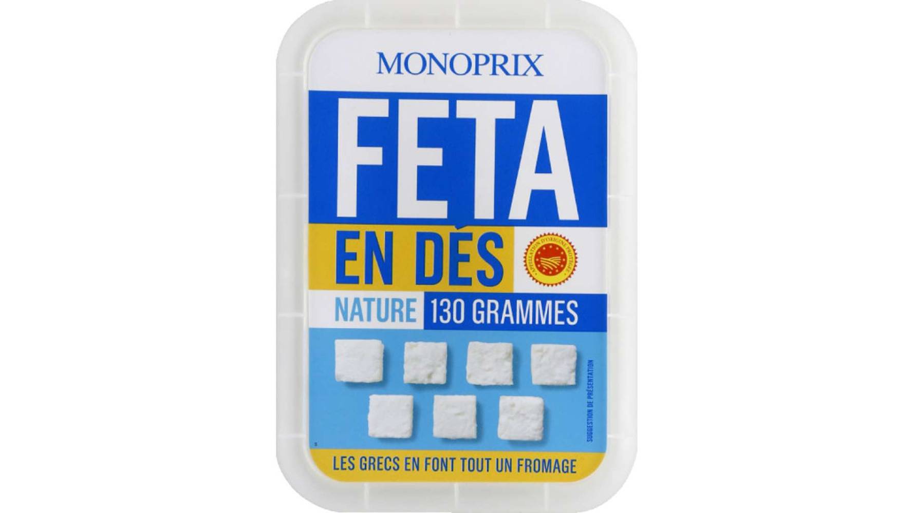 Monoprix - Féta en dés nature aop (130g)
