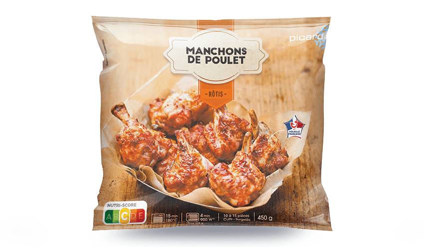 Manchons de poulet rôtis cuits