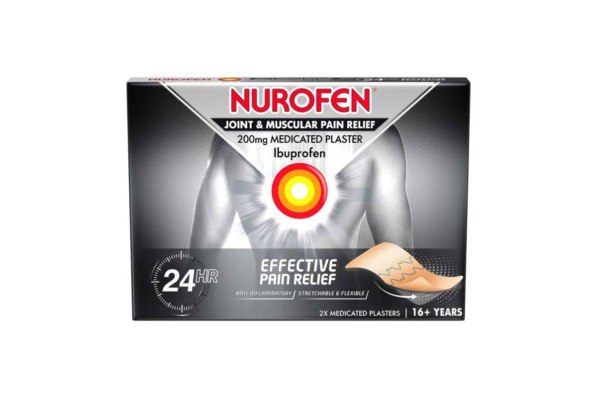 Nurofen Joint & Muscular Pain Relief 2 x Medicated Plaster 200mg