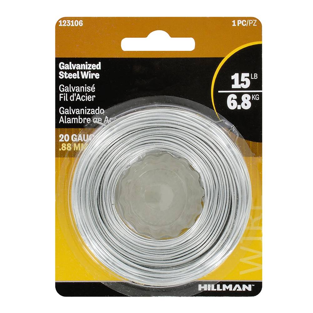 Hillman 15lb 20-Ga x 175-ft Galvanized Steel Wire | 123106