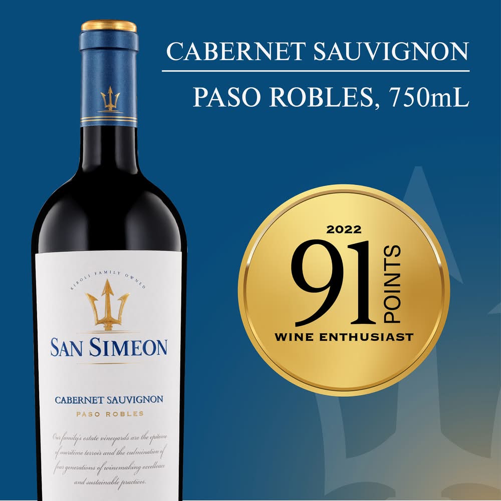 San Simeon Cabernet Sauvignon Napa Valley Red Wine, 2022 (750 ml)