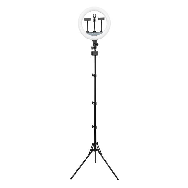 Realspace Led Ring Light on Tripod Stand With 4 Mounts and Bluetooth (14 inch/black)