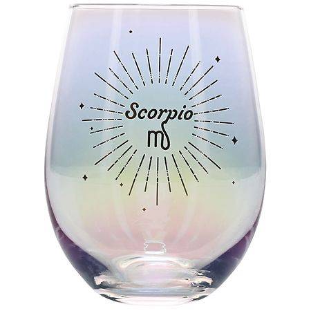 Festive Voice Scorpio Zodiac Wine Glass - 1.0 ea