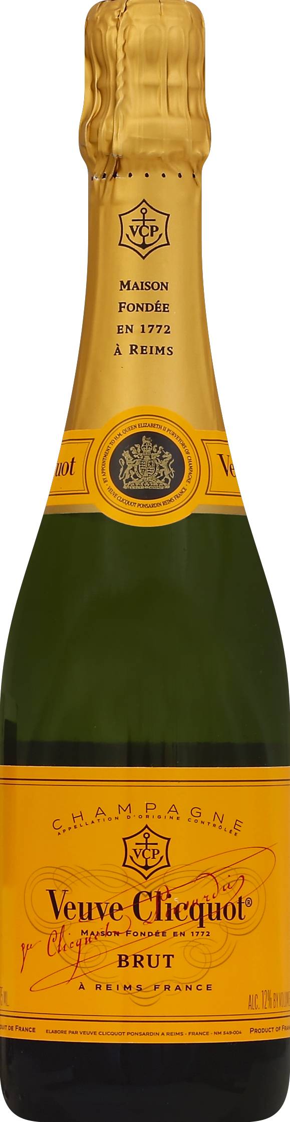 Veuve Clicquot Yellow Label Brut Champagne Sparkiling Wine (375 ml)