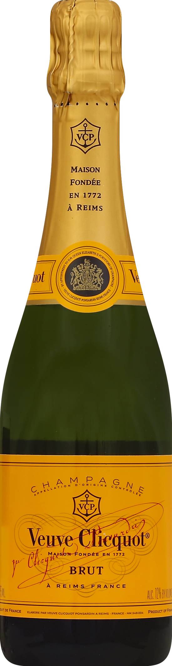 Veuve Clicquot Yellow Label Brut Champagne (375 ml)