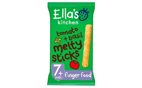 Ella's Kitchen Organic Tomato and Basil Melty Sticks Baby Snack 7+ Months 16g