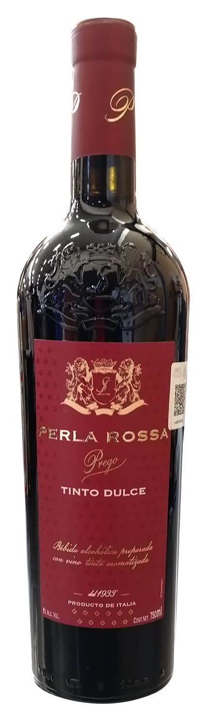 Perla Rossa · Vino tinto dulce prego (750 ml)