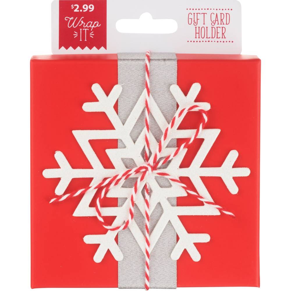 Wrap It Snowflake Gift Card Box