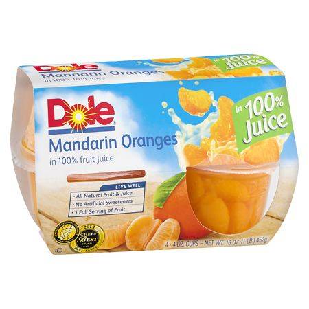 Dole Mandarin Oranges in 100% Fruit Juice (4 ct)