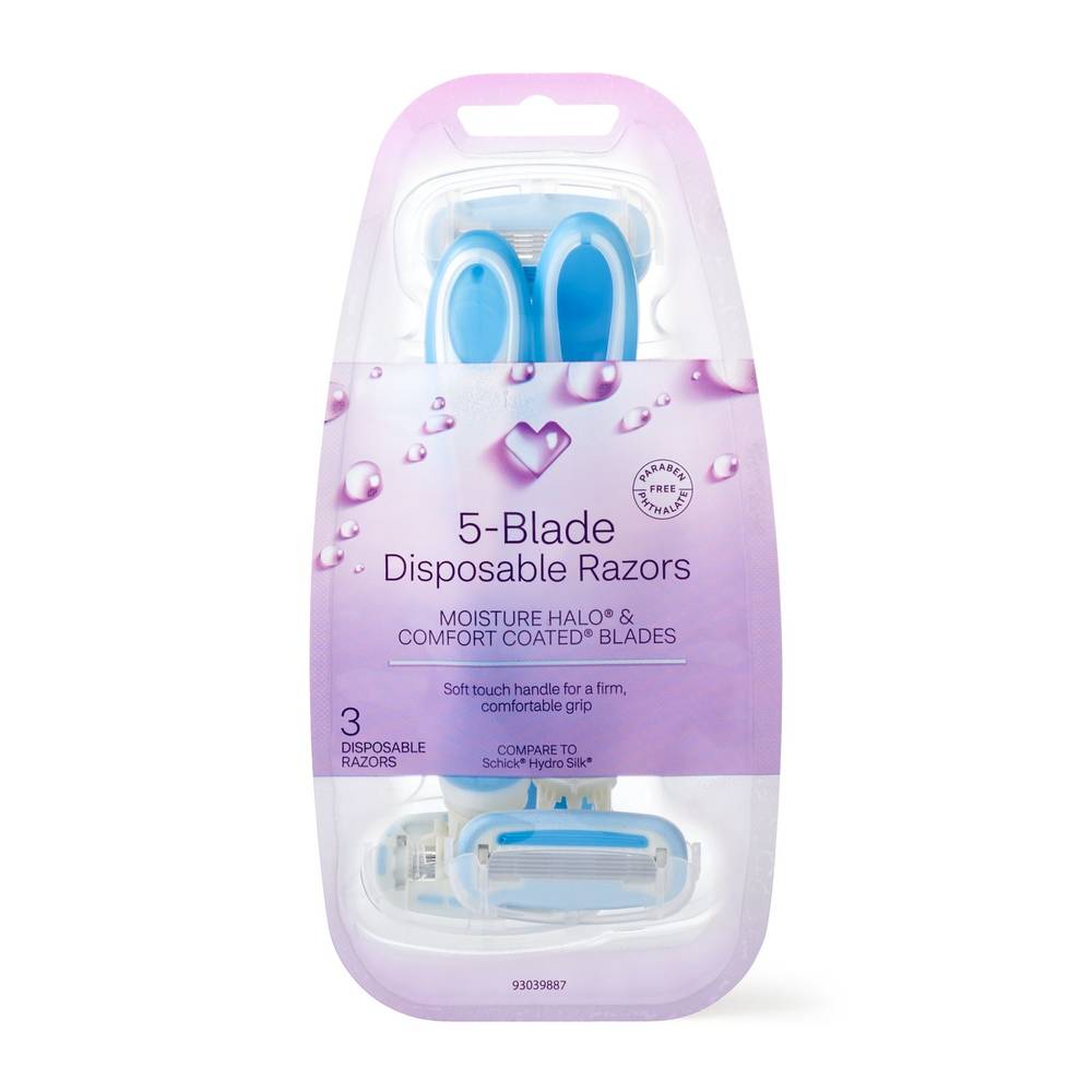 Cvs Beauty Women'S 5 Blade Disposable Razors, 3 Ct