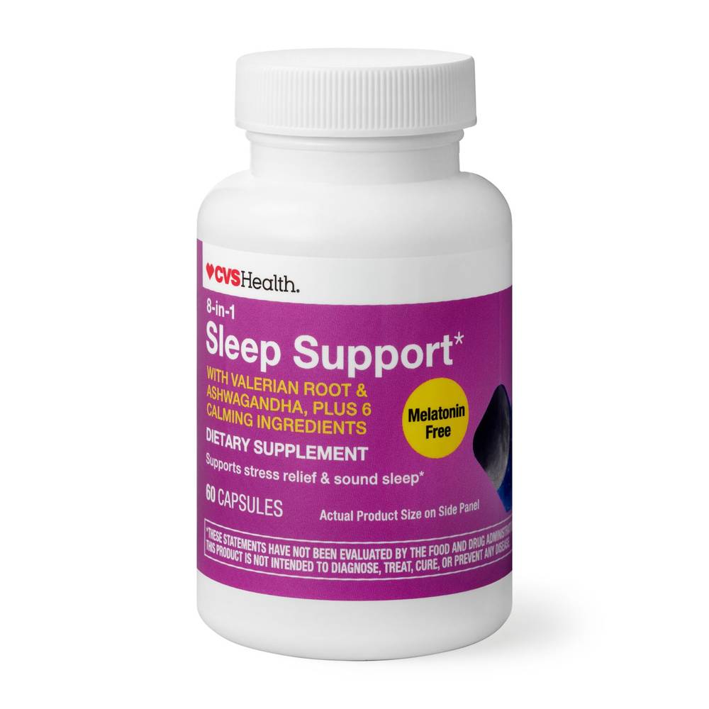 Cvs Health Sleep Support Stress Relief & Sound Sleep Dietary Supplement Caplets (60 ct)