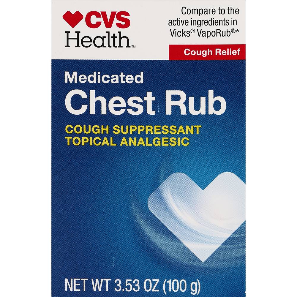 CVS Health Medicated Chest Rub Cough Suppressant (3.53 oz)