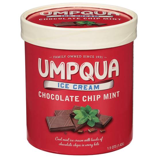 Umpqua Dairy Chocolate Chip Mint Ice Cream (1.7 quarts)