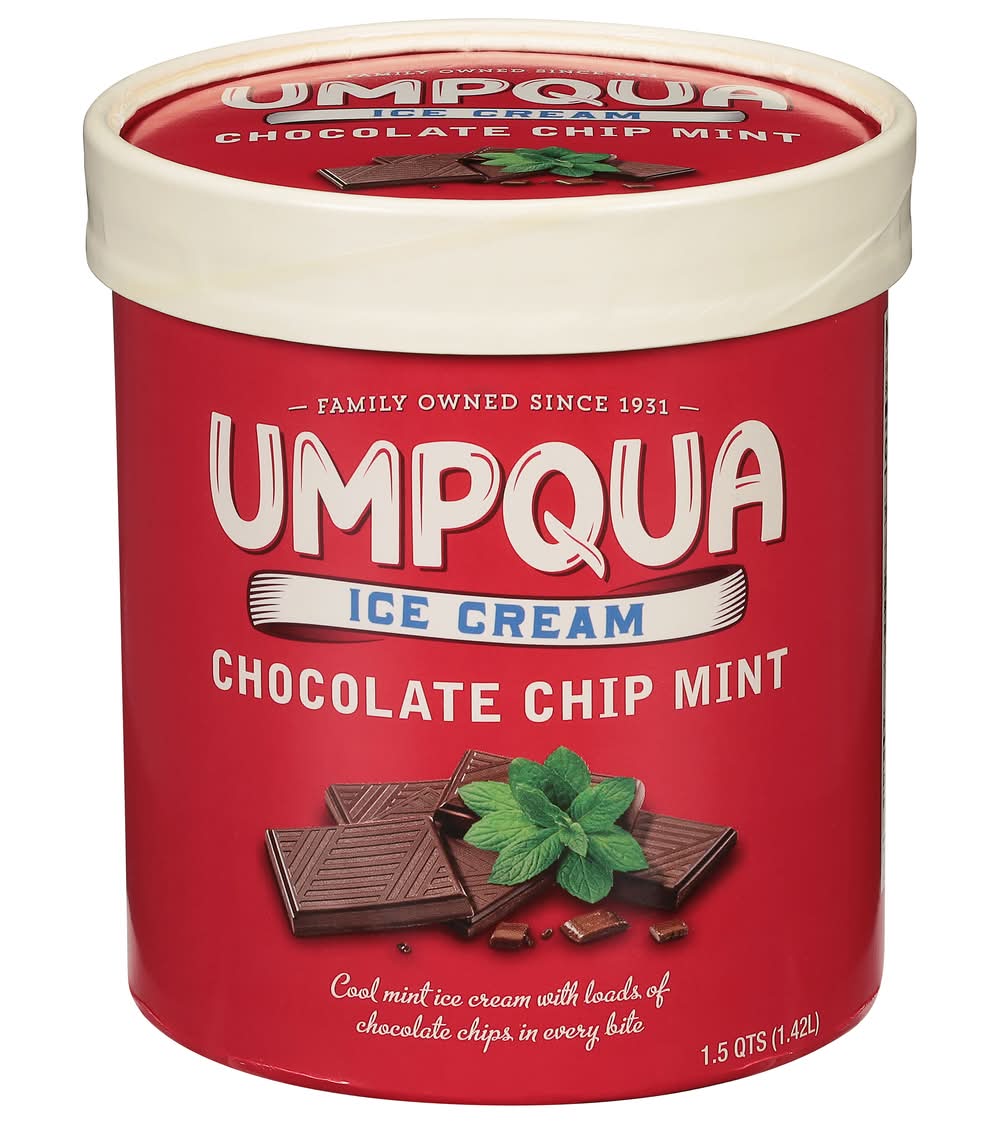 Umpqua Dairy Ice Cream, Chocolate Chip Mint (3.55 lbs)