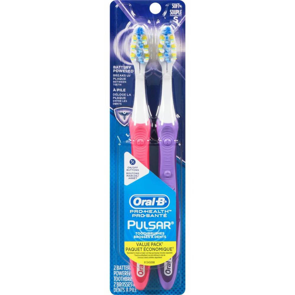 Oral-B Pulsar Toothbrush, Soft Value pack