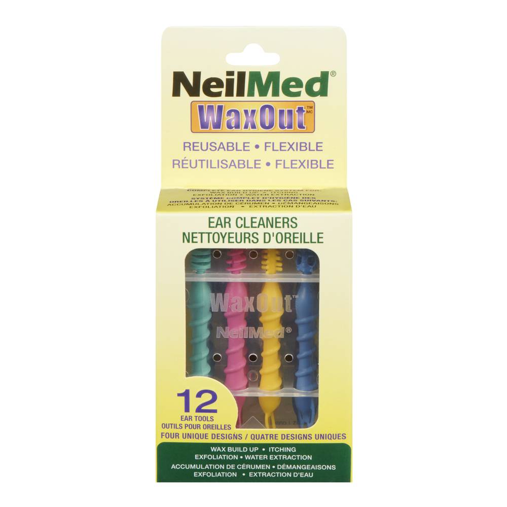 NeilMed Wax Out Resuable Ear Cleaners, Assorted (12 ct)